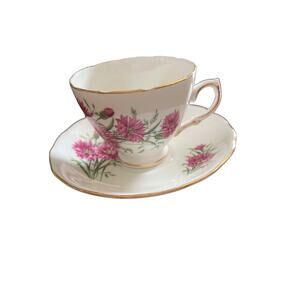 Vintage Royal Vale English Bone China Tea Cup and Saucer